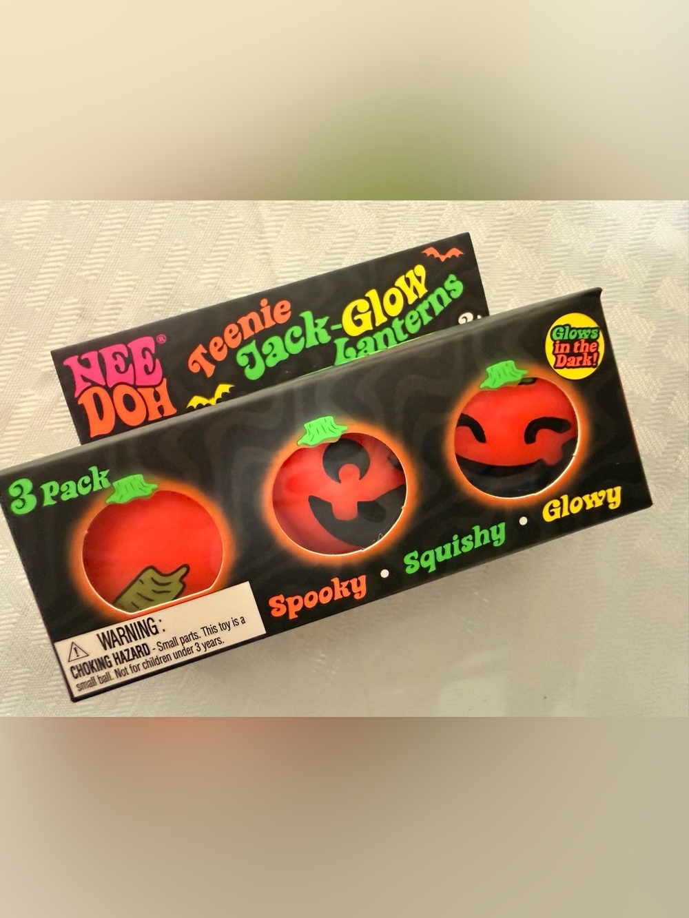 Needoh Teenie Jack-Glow Lanterns Spooky Squishy